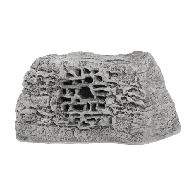 lot 21 image: Rockustics P-5079 Rocquette Rock-Shaped Outdoor Weatherproof Patio  Landscaping Pro Audio Speaker - Grey - NEW IN BOX
