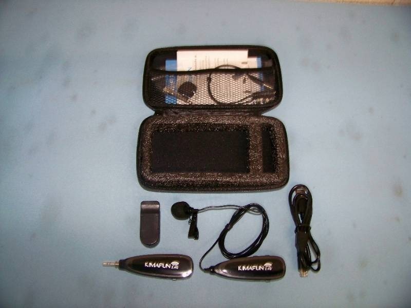 lot 69 image: Kimafun G130 2.4 GHz Ultra-Portable Wireless Lavalier Mic  Microphone - NEW IN OPEN BOX