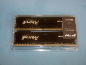 lot 79 image: (2) Kingston Fury Beast KF432C168816 Memory Modules
