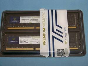 lot 80 image: (2) TimeTec X001E1BBEJ 16GB Kit (2x8GB) DDR3 1600MHz Desktop PC Computer Memory RAM Modules