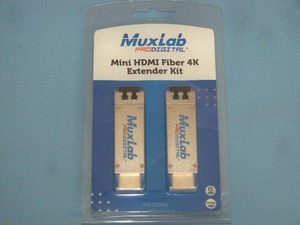 lot 96 image: MuxLab Pro Digital Mini HDMI Fiber 4K Extender Kit - NEW IN PACKAGING