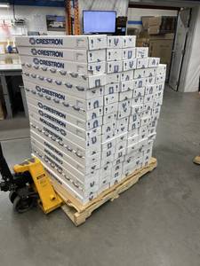 lot 111 image: HUGE Lot of NEW Crestron Electronics Touchscreen Mounting Accessories