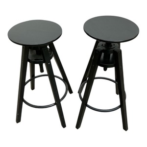 lot 11 image: 2 Black Stools