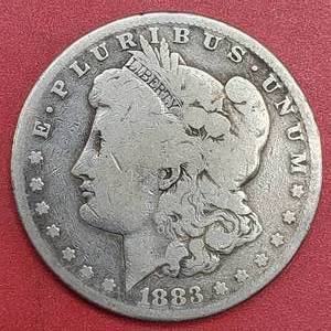 lot 27 image: 1883-S Morgan Silver Dollar--90% Silver