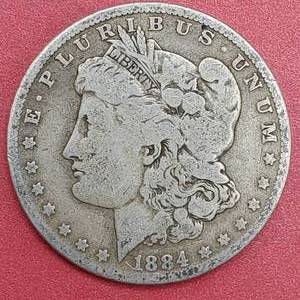 lot 29 image: 1884-O Morgan Silver Dollar--90% Silver
