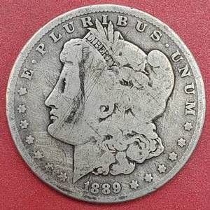 lot 35 image: 1889 Morgan Silver Dollar--90% Silver
