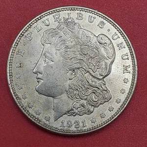 lot 39 image: 1921 Morgan Silver Dollar--90% Silver