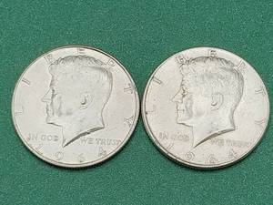 lot 83 image: 2 Kennedy Half Dollars--90% Silver