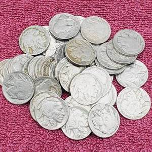 lot 116 image: 1 Roll (40) Buffalo Nickels--All readable dates 1920s & 1930s