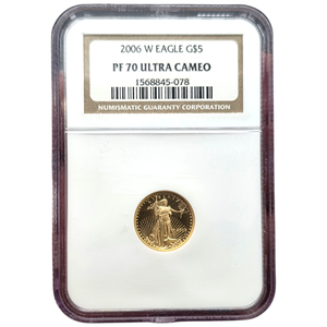 2006-W $5 Gold Eagle Proof NGC PF 70 Ultra Cameo