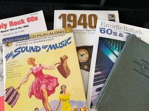 lot 26 image: The Sound of Music & 60s-70s Easy Piano Sheet Music Lot
