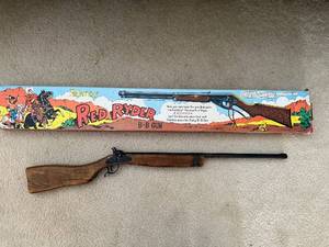 lot 83 image: Daisy Red Ryder BB Gun - Lever Action, Wood Stock, Original Box