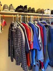 lot 84 image: Goodfellow & Co & Fanatics Mens Shirts & Outerwear Lot - UM Gear, Assorted Sizes