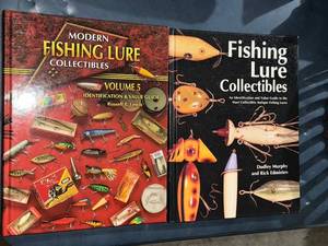 lot 428 image: Modern Fishing Lure Collectibles Volume 5 & Fishing Lure Collectibles - 2-Book Set