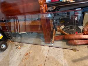 lot 476 image: Glass Storm Door Panel Insert- Large Rectangular Unframed DisplayCabinet Pane, 1 Piece