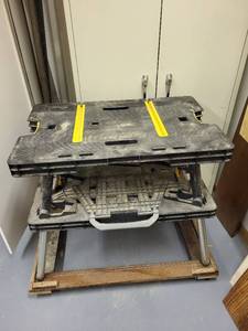 lot 232 image: Set of 2 Folding Portable Workbenches with Handles