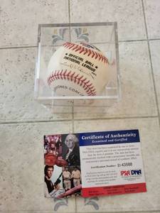 lot 386 image: PSADNA Authenticated Steve Garvey Signed Official National League Baseball