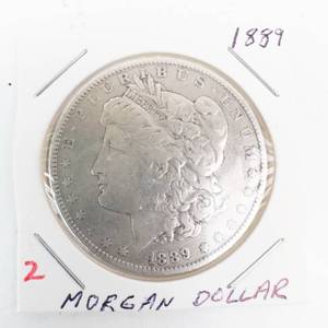 lot 2 image: 1889 Morgan Dollar