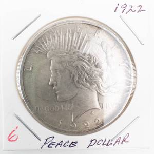 lot 6 image: 1922 Peace Dollar