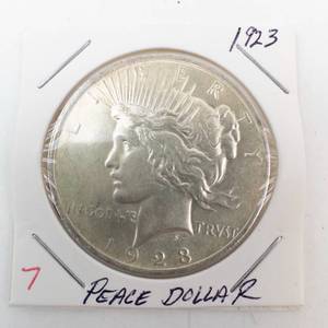 lot 7 image: 1923 Peace Dollar