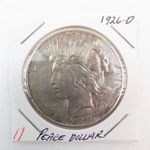 lot 11 image: 1926-D Peace Dollar