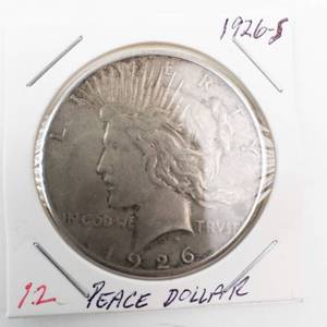 lot 12 image: 1926-S Peace Dollar