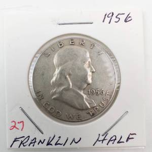 lot 27 image: 1956 Franklin Half