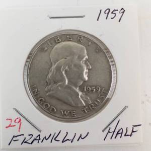 lot 29 image: 1959 Franklin Half