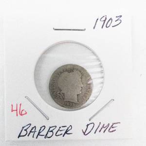 lot 46 image: 1903 Barber Dime
