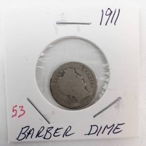 lot 53 image: 1911 Barber Dime