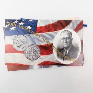 lot 77 image: 1996 11 coin Uncirculated set include the W mint mark 50th Anniversary Dime