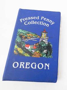lot 139 image: 1 pressed penny collection in album  17 pieces from various vacation spots