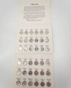 lot 145 image: Limited Edition Presidential Mini-Coin set. 36 sterling silver presidential mini-coins