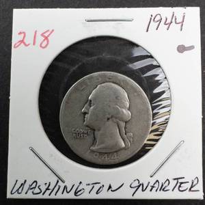 lot 218 image: 1944 Washington quarter