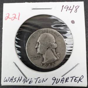 lot 221 image: 1948 Washington quarter