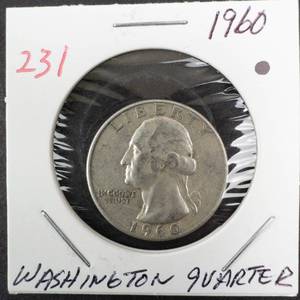 lot 231 image: 1960 Washington quarter