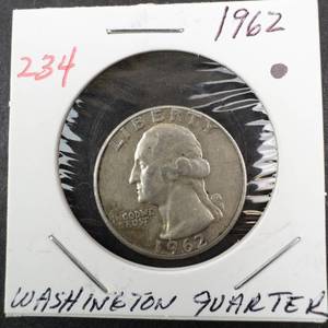 lot 234 image: 1962 Washington quarter