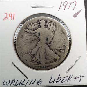 lot 241 image: 1917 Walking Liberty half dollar