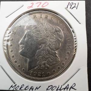 lot 270 image: 1921 Morgan Dollar