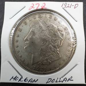lot 272 image: 1921-D Morgan dollar
