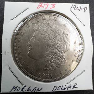 lot 273 image: 1921-D Morgan dollar