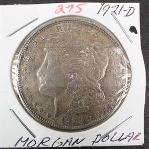 lot 275 image: 1921-D Morgan dollar