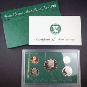 lot 307 image: 1998 US Mint Proof Set