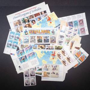 lot 320 image: nice assortment of unused US stamps circa 1990s