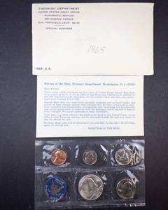 lot 328 image: 1965 US Special Mint Proof Set Sealed