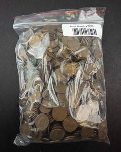 lot 363 image: Wheat Pennies - Lincoln Cent 5 lb Bag. CHECK DESCRIPTION