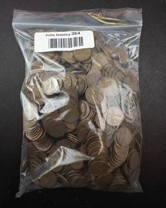 lot 364 image: Wheat Pennies - Lincoln Cent 5 lb Bag. CHECK DESCRIPTION