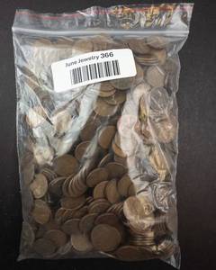 lot 366 image: Wheat Pennies - Lincoln Cent 5 lb Bag. CHECK DESCRIPTION