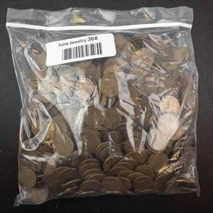 lot 368 image: Wheat Pennies - Lincoln Cent 5 lb Bag. CHECK DESCRIPTION