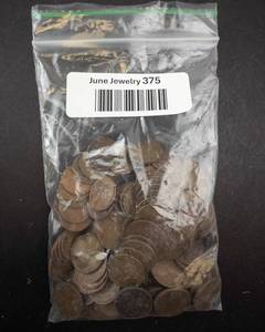 lot 375 image: Wheat Pennies - Lincoln Cent 1 lb Bag. CHECK DESCRIPTION